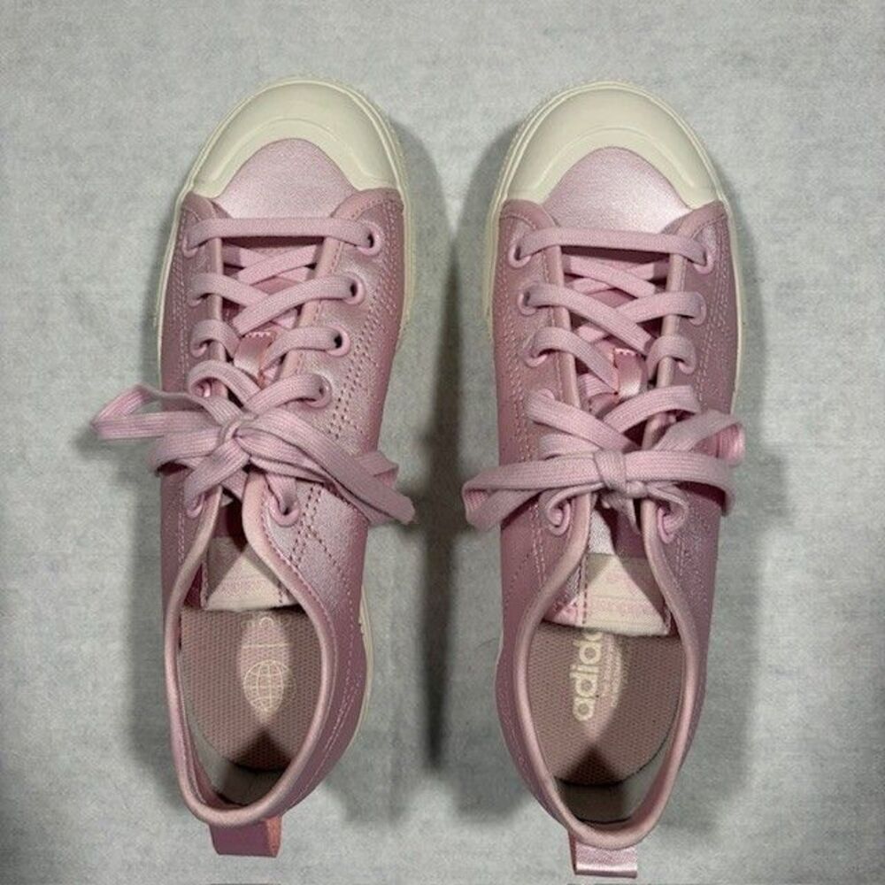 Adidas Originals Nizza RF Platform Womens Size 8 Pink Low Top Sneakers - Picture 9 of 9